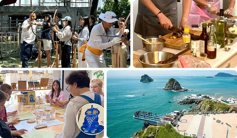 Korean Traditional Culture Experience 1 Day Tour in Busan: Traditional Archery (Gukgung) + Kimbap Making + Minhwa Painting - main view