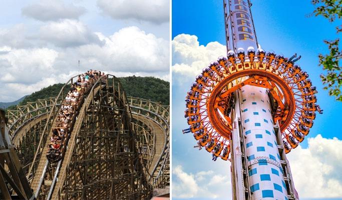 Everland + Lotte World (+ Seoul Sky/ Lotte World Aquarium) 2-Day Tour (Lotte Duty Free Shopping included) - from Seoul - main view