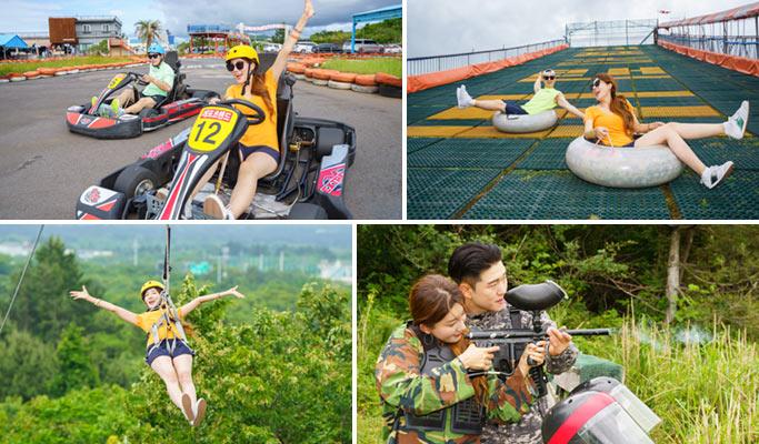 Jeju Leports Land: Go Karting/ Water Sled/ Zipline/ Paintball Experience - main view