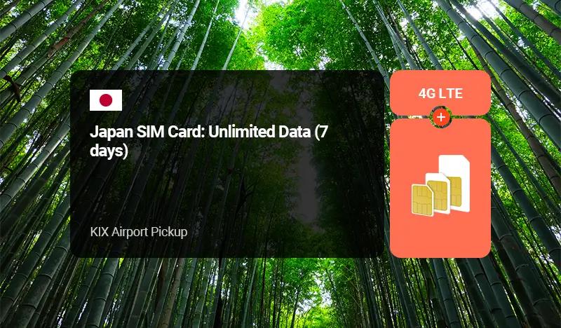 [Android/iPhone] Japan Unlimited Data SIM card (7 days) - Pick up from Kansai Airport - main view