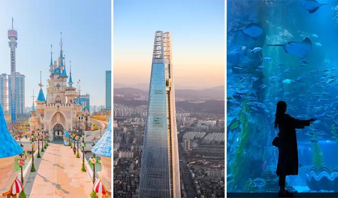 Lotte World (+ Seoul Sky/ Lotte World Aquarium) 1 Day Guided Tour - main view