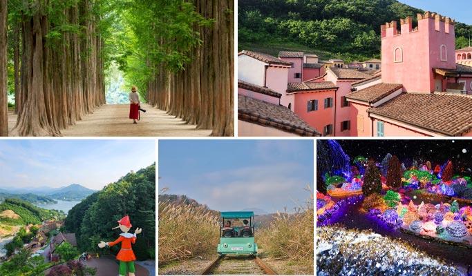 Nami Island + Petite France + Italian Village + Gapyeong Rail Bike + Garden of Morning Calm Tour - main view