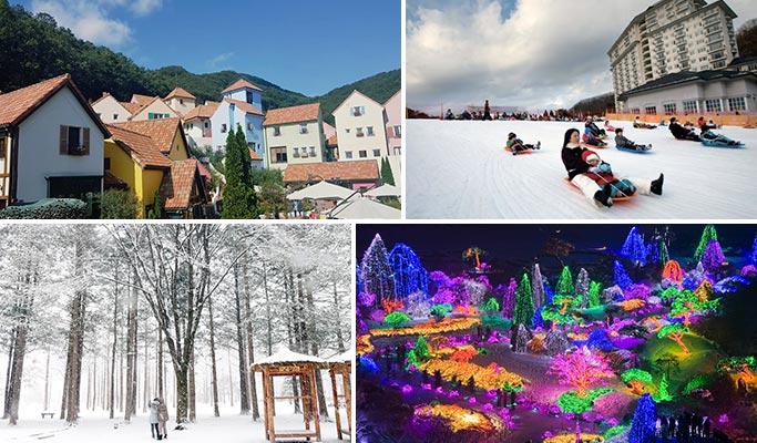 Elysian Gangchon Ski Resort + Nami Island + Petite France + Garden of Morning Calm Lighting Festival 1 Day Tour - main view