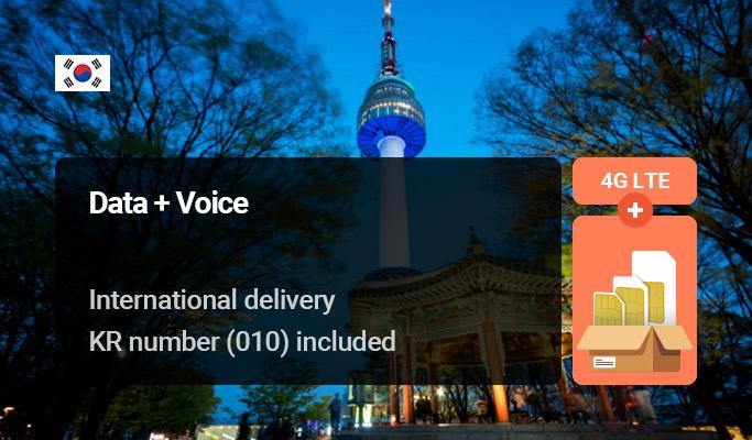 Korea SIM Card: Data+Voice+SMS by SKT - Receive by Postal Parcel (International & Korea Shipping) - main view