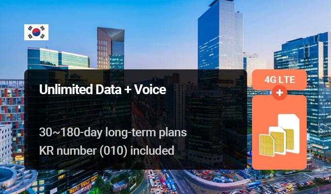 Korea SIM Card: Unlimited Data + Voice + SMS (30~180 days) - Pick up from Sinchon, Seoul (Ewha Womans Univ. Station) - main view