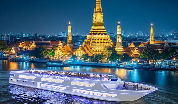 The Luxury White Dinner Cruise in Bangkok (+ International & Thai Buffet) - main view