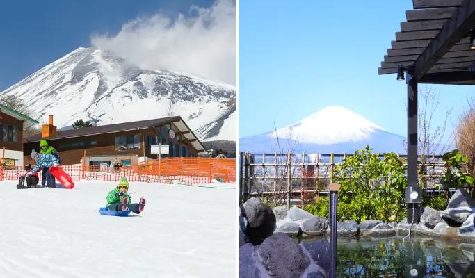 Fujiyama Snow Resort Yeti: Mt. Fuji Ski/Snowboard/Snow Sled & Onsen 1 Day Tour From Tokyo - main view