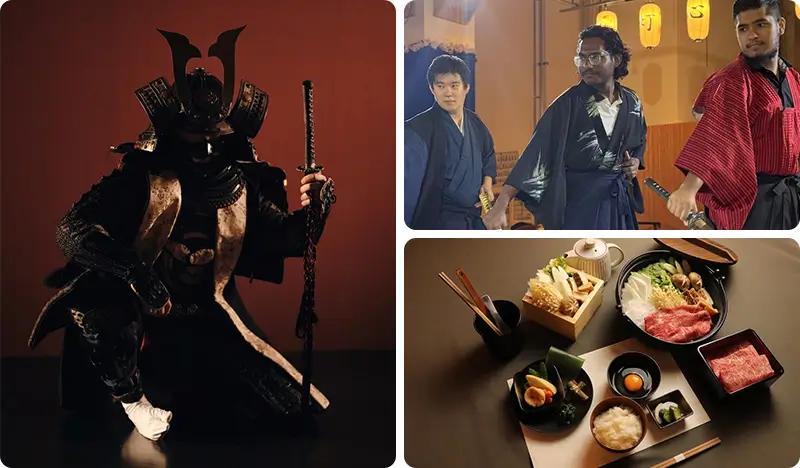 Samurai Show & Experience in Osaka (+ Halal Sukiyaki Set option) - main view