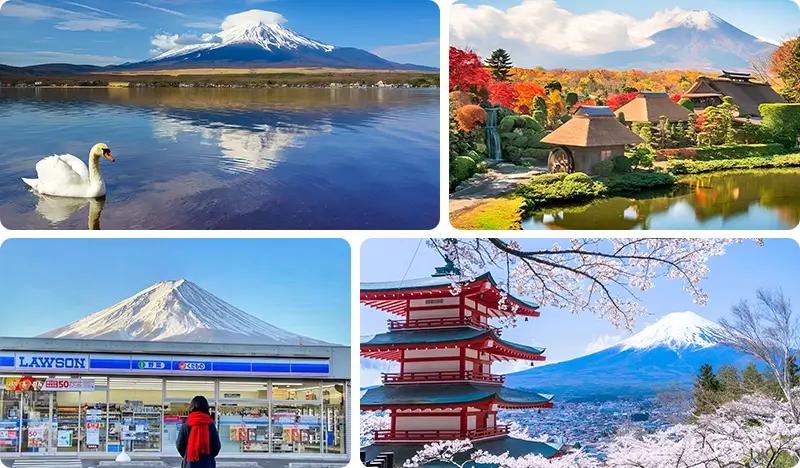 Mt. Fuji 6 Scenic Spots 1 Day Tour from Tokyo: Lake Yamanaka + Oshino Hakkai + Oishi Park & More - main view
